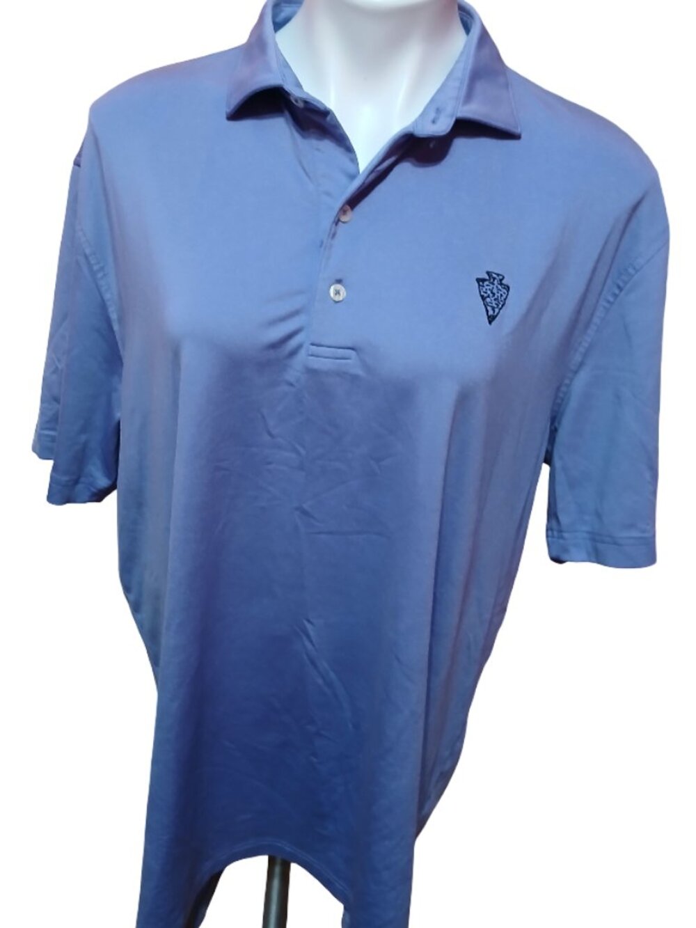 Johnnie-O Golf Polo Shirt Mens Large Purple Pottawattomie Country Club